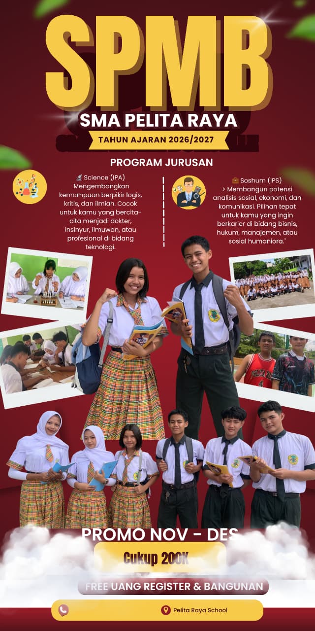 Brosur SMA Pelita Raya